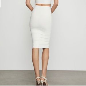 NEW BCBG White Bandage Skirt XS
